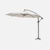 Parasol Déporté Rond Ø300cm Couleur : Ecru -Jardin Et Extérieur bu300ecru 556bad20628063f73ee96d20d0c0ebd9