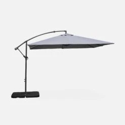 Parasol Déporté Carré 3x3m Couleur : Gris 10 Parasol Déporté Carré 3x3m Couleur : Gris -Jardin Et Extérieur bu3x3gy e05993ab733355841716855742ead8b2