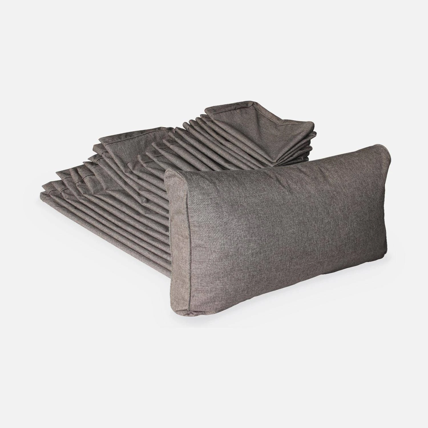 Housses De Coussins Pour Salon De Jardin Couleur : Gris 3 Housses De Coussins Pour Salon De Jardin Couleur : Gris