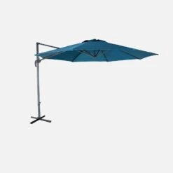 Parasol Déporté Rond Ø 350cm Couleur : Bleu Canard -Jardin Et Extérieur cdukd350bd a7964932e14c82053266b72cef274207