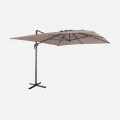 Parasol Déporté Rectangulaire 3x4m Couleur : Taupe -Jardin Et Extérieur cdukd3x4bn 2f6860b7b02c8626bbd37fcf94e67d14