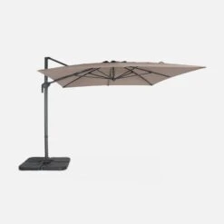Parasol Déporté Rectangulaire 3x4m Couleur : Taupe -Jardin Et Extérieur cdukd3x4bn cd17f513d9f2ab61100a3895a5894713