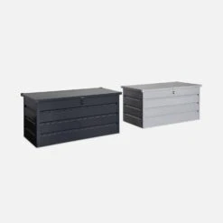 Coffre De Jardin En Métal 385L Couleur : Anthracite -Jardin Et Extérieur cjm800at eff869a135db75607e609c1866338dab