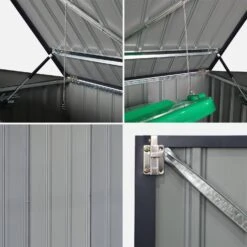 Cache Poubelle 1,75m² En Acier Galvanisé 19 Cache Poubelle 1,75m² En Acier Galvanisé -Jardin Et Extérieur cpm2at 8dec881ccc2f2c3befbf8fb0453cdf43