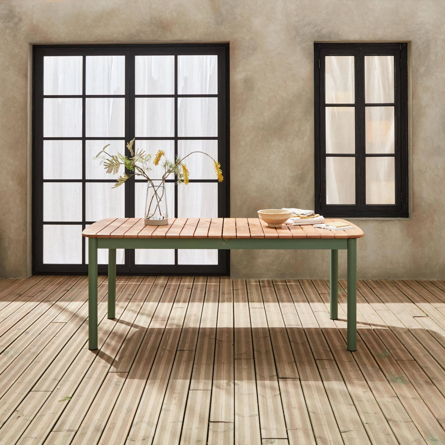 Table De Jardin Bois Et Métal 6 Places 3 Table De Jardin Bois Et Métal 6 Places