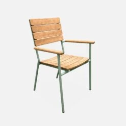 Chaise De Jardin Bois Et Aluminium, Empilables (lot De 2) -Jardin Et Extérieur ecarmseggyx2 82d6f20d19418270608d786e16c437e2