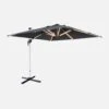 Parasol LED Déporté Carré 3x3m Couleur : Anthracite -Jardin Et Extérieur hdu3x3leddkgy 8f046414b865f11fd722d40024ada5dd