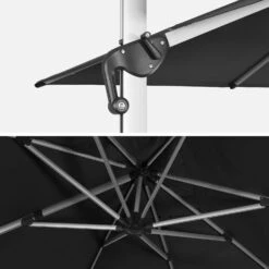 Parasol Déporté Rectangulaire 3x4m Couleur : Anthracite -Jardin Et Extérieur hdu3x4dkgy 8195bf4e647b2753e7ec37b6a0f12be8