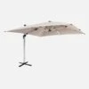 Parasol LED Déporté Carré 4x4m Couleur : Beige -Jardin Et Extérieur hdu4x4ledbg 44e3dbbf24e2de2fa933881ece81d5f2