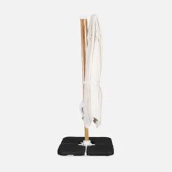 Parasol Déporté Carré 3x3m, Mât Effet Bois Couleur : Ecru -Jardin Et Extérieur hukd3x3wdecru c6018e62f0ab12496c95630603c89ad9