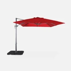 Parasol Déporté Rectangulaire 3x4m + Dalles à Lester 50x50cm Couleur : Rouge 19 Parasol Déporté Rectangulaire 3x4m + Dalles à Lester 50x50cm Couleur : Rouge -Jardin Et Extérieur hukd3x4basered 6d3cbd3befa9bfb366d431db2d4faf9b