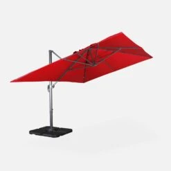 Parasol Déporté Rectangulaire 3x4m + Dalles à Lester 50x50cm Couleur : Rouge 15 Parasol Déporté Rectangulaire 3x4m + Dalles à Lester 50x50cm Couleur : Rouge -Jardin Et Extérieur hukd3x4basered cec76a1efa16d8ac892d5d3c235ff7d3