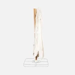 Parasol Déporté Rectangulaire 3x4m, Mât Effet Bois Couleur : Ecru -Jardin Et Extérieur hukd3x4wdecru 219f78d4ac91115bdcd3c77292a122c6