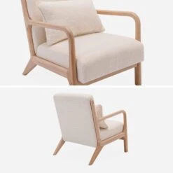 Fauteuil Scandinave En Bois Et Tissu Bouclette Texturée 8 Fauteuil Scandinave En Bois Et Tissu Bouclette Texturée -Jardin Et Extérieur iacscachbc 280da367fa1bf09a6fc3e2387d452095