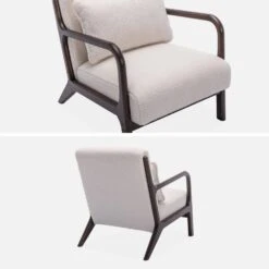 Fauteuil Scandinave Bouclette Et Bois D'hévéa Teinté Wengé -Jardin Et Extérieur iacscadwlboucl 931ef4ef1b1f6f168fa01f47238b7346