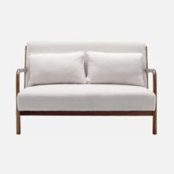 Banquette 2 Places + Fauteuil Bouclette En Bois D'hévéa Teinté Noyer Clair -Jardin Et Extérieur iacscalwl1n2bcl a470d3c28e13258be95dcacecd66feab