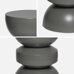 Table D'appoint, Bout De Canapé, Table De Chevet En Métal, Ø32 X H 44,5cm Couleur : Gris Foncé -Jardin Et Extérieur iassastbl32gre 569a3640126700758f9d656321754aa7