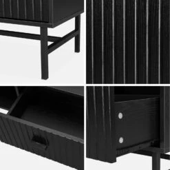 Table Basse Effet Bois Rainuré Noir -Jardin Et Extérieur ibazcoftable 26b12422a217779f74631e1c44ee0a93