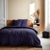 Parure De Lit Gaze De Coton Bleu Marine -Jardin Et Extérieur ibedpgdc240bl 3c4324e473930f91c7d01d1bf2094a77