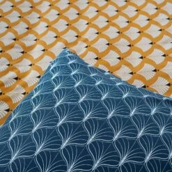 Parure De Lit Réversible 2 Places Imprimé Fleurs De Lotus En Microfibre -Jardin Et Extérieur ibedpmc240loux 60548165acd8788b9350f040c8e13e62