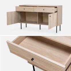 Buffet De Rangement Bois Rainuré 120 Cm 14 Buffet De Rangement Bois Rainuré 120 Cm -Jardin Et Extérieur ibragbuffet 362796cc3ec748a592ebec294465c088