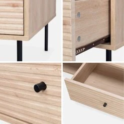 Table Basse Décor Bois Rainuré -Jardin Et Extérieur ibragcoftable 73625a55118ce08c85ad954e6901f783