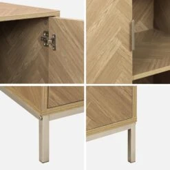 Vaisselier Effet Bois Décor Chevrons 2 Portes -Jardin Et Extérieur ibudcabinet 3a6581b71a95b791f21ca56b8ed9c6b5