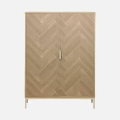 Vaisselier Effet Bois Décor Chevrons 2 Portes -Jardin Et Extérieur ibudcabinet 4cee87eea46aa7bdf42dc11093bfd0e0