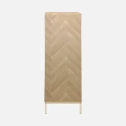 Vaisselier Effet Bois Décor Chevrons 2 Portes -Jardin Et Extérieur ibudcabinet 97245afd17a6a186d297c9442394e0d5