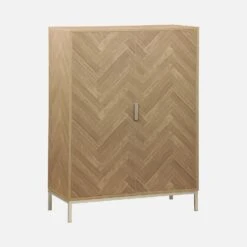 Vaisselier Effet Bois Décor Chevrons 2 Portes -Jardin Et Extérieur ibudcabinet a184b0e1410293244921a1d01511bea7