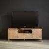 Meuble TV Décor Chevrons Effet Bois 120cm -Jardin Et Extérieur ibudtvstand 90ce8912c8cc99c20725d1106dd3fe61