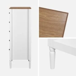 Chiffonnier 5 Tiroirs Placage Bois De Frêne -Jardin Et Extérieur icelchif5d 10fd155e34cb5b60779107ab0ecd5327