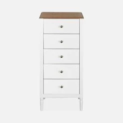 Chiffonnier 5 Tiroirs Placage Bois De Frêne -Jardin Et Extérieur icelchif5d 192b76ed69646c7d59bbea12c2ae1510