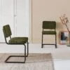 Chaise Cantilever Bouclette Texturée (lot De 2) Couleur : Vert -Jardin Et Extérieur ichrmjbfchgrex2 bd2b23e7fcbdd7723873fd98abd6930d