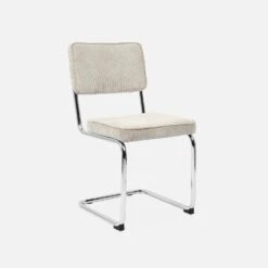 Chaise Cantilever Velours Côtelé (lot De 2) Couleur : Grège -Jardin Et Extérieur ichrmjcrgyx2 44258ecebfa512d8d4994ee3bae9af24