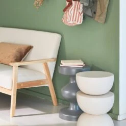 Table D'appoint, Bout De Canapé, Table De Chevet En Métal, Ø32 X H 46.5cm Couleur : Crème 10 Table D'appoint, Bout De Canapé, Table De Chevet En Métal, Ø32 X H 46.5cm Couleur : Crème -Jardin Et Extérieur icoustbl32ivo 69ffd2d77a62acb2136ad8833ec63464