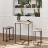 Set Table Haute Avec 2 Tabourets De Bar Couleur : Noir -Jardin Et Extérieur ids60r2 b43e9fe8f073bd5ab0a46248d789c3de