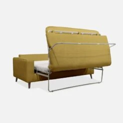 Canapé Lit Convertible 3 Places Avec Matelas 12cm - Fabriqué En France Couleur : Moutarde -Jardin Et Extérieur igusbedsofacur 2618626efdae618d20d1d5328d79f12e