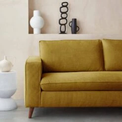 Canapé Lit Convertible 3 Places Avec Matelas 12cm - Fabriqué En France Couleur : Moutarde -Jardin Et Extérieur igusbedsofacur 562b973f9d6cc4acdecf3fadbbc8aef5