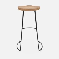 Tabouret De Bar Bois De Manguier Et Acier, Repose Pieds, 75cm (lot De 4) Couleur : Naturel 14 Tabouret De Bar Bois De Manguier Et Acier, Repose Pieds, 75cm (lot De 4) Couleur : Naturel -Jardin Et Extérieur ijabst75x4oak 0144f1c4c2e577b21804a3e8d394289c