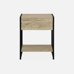 Table De Chevet Industrielle, Effet Bois Et Métal (lot De 2) 18 Table De Chevet Industrielle, Effet Bois Et Métal (lot De 2) -Jardin Et Extérieur ilfbedsidex2bn ffa513b3c5f25e95b3b5f46064af68e7