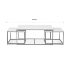 Table Gigogne Encastrable Métal Et Effet Bois (lot De 3) Couleur : Bois -Jardin Et Extérieur ilfctgigbn 7558e3f5736d83dd8a3ba7c781b6af4e