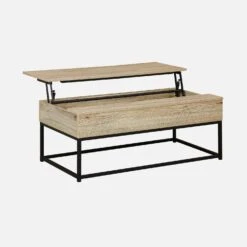 Table Basse Industrielle Effet Bois Plateau Relevable -Jardin Et Extérieur ilfliftct100bn c616e907081e40d60943614ceca365c2