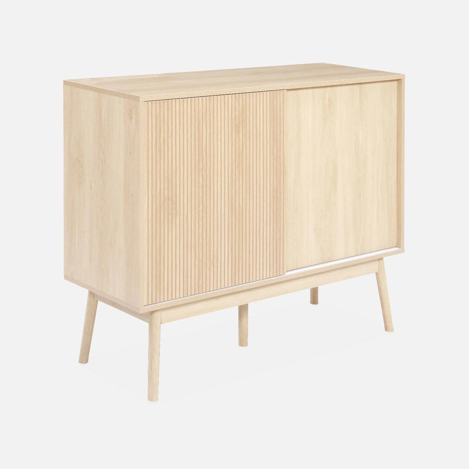 Buffet De Rangement Décor Bois 115 Cm Couleur : Bois 4 Buffet De Rangement Décor Bois 115 Cm Couleur : Bois – Image 2