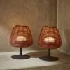 Lampe LED Nomades Sans Fil En Rotin Naturel (lot De 2) -Jardin Et Extérieur ilumpal25rotx2 dad83d69605e4df527ad35ea92686606