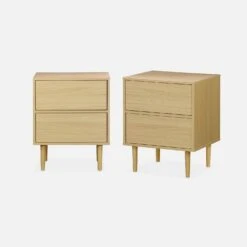 Table De Chevet Effet Bois Naturel (lot De 2) Couleur : Naturel 11 Table De Chevet Effet Bois Naturel (lot De 2) Couleur : Naturel -Jardin Et Extérieur imkbedsidex2wd 761d1d83dc32b40404bb8044ebbc5e73