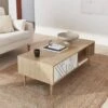 Table Basse Effet Bois Naturel Couleur : Blanc -Jardin Et Extérieur imkcoftablewh fe94fa21c46f7789040b7b034124e359
