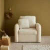 Fauteuil Tissu Bouclette Blanche, Lignes Arrondies -Jardin Et Extérieur imlsofa1boucl 98d3d55fa2f0509183c68b7b76852979