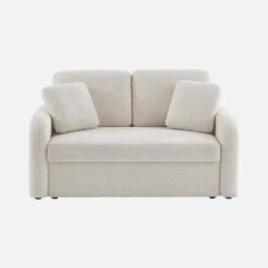 Canapé 2 Places Bouclettes Blanches, Lignes Arrondies -Jardin Et Extérieur imlsofa2boucl 2d4520e62ba3121fda61edad4fdc5485