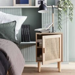 Lot De 2 Tables De Chevet En Cannage -Jardin Et Extérieur inatbedsidex2 16a9a7bda7f060de6160452f9ac2a159